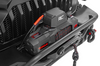 13,000lb Rough Country winch mounted on Jeep steel bumper for off-road recovery and rugged terrain